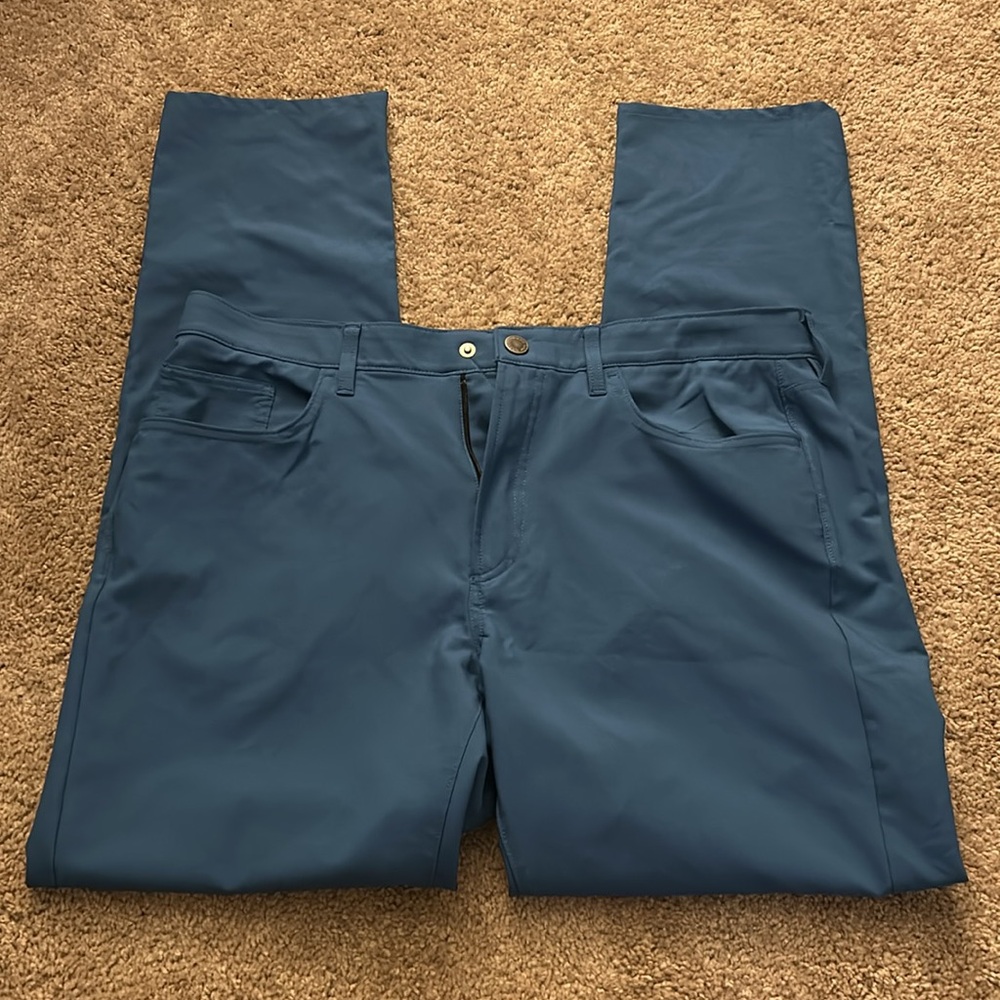 Bonobos Men’s 36Wx32L Blue Slim Golf Pants